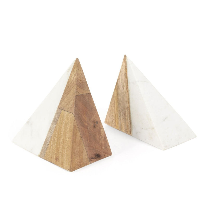 Marble Decorative Bookends (Set of 2) (574107) - Beige