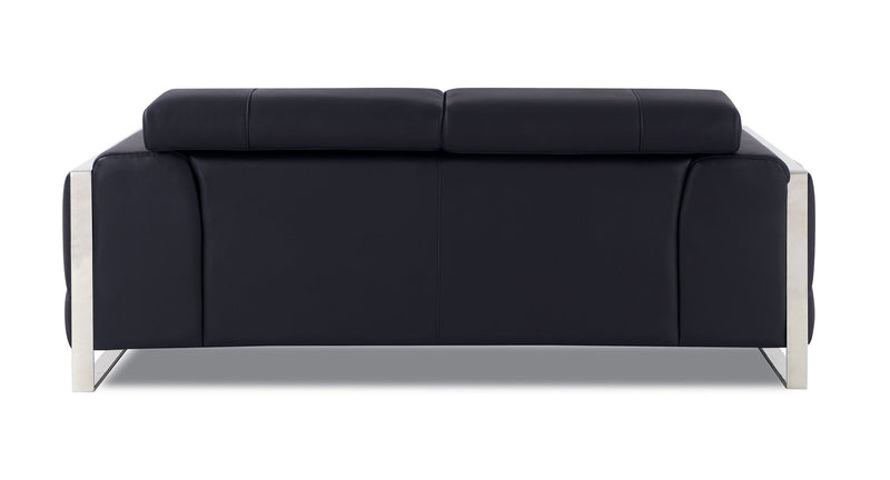Italian Leather Sofa (720460) - Black