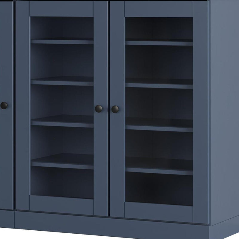 Solid Woodshoe Storage Cabinet (756028) - French Blue