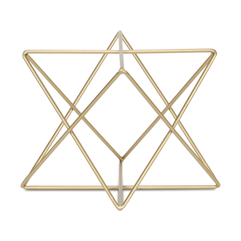 Open Geometric Tabletop Sculpture (635380) - Gold
