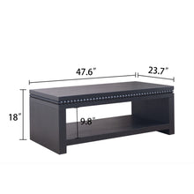 Load image into Gallery viewer, Modern Coffee Table With Beaded Trim
