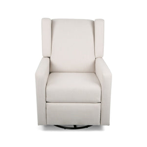 Landau Contemporary Fabric Upholstered Swivel Recliner