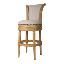 Load image into Gallery viewer, Swivel Barstool With High-Back
