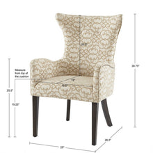 Load image into Gallery viewer, Angelica - Dining Arm Chair With Bronze Nailhead Trim (Set of 2) - Tan
