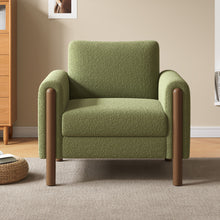 Load image into Gallery viewer, Oversized Accent Chair With Curved Armrests
