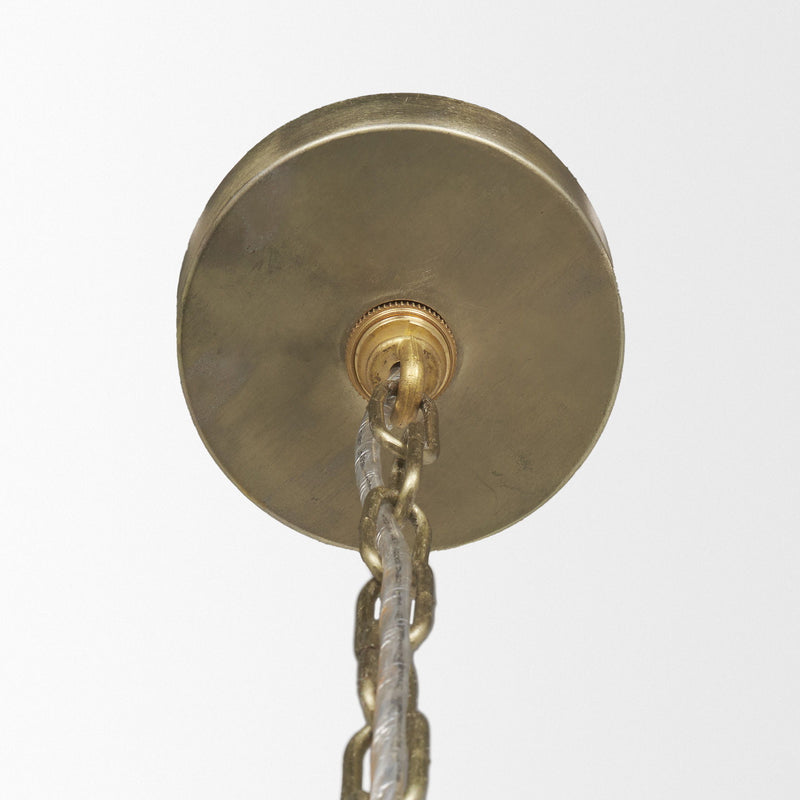 Dimmable Chandelier With Shades (731404) - Gold