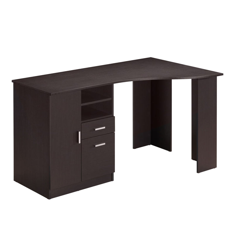 Computer Desk With Two Cabinets - Espresso