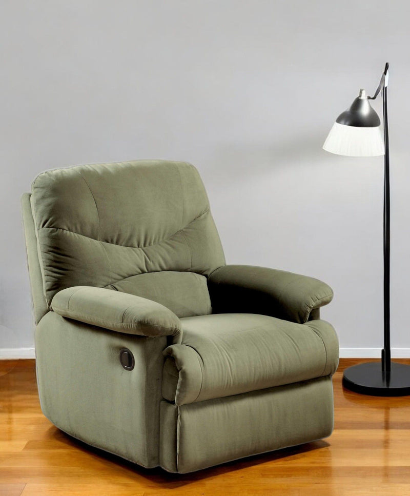 Microfiber Recliner - Sage