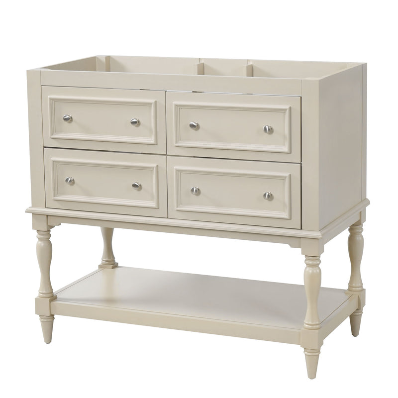 Modern Bathroom Vanity Cabinet With 4 Drawers