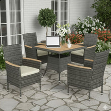 Load image into Gallery viewer, 5 Piece Patio Dining Set With Table
