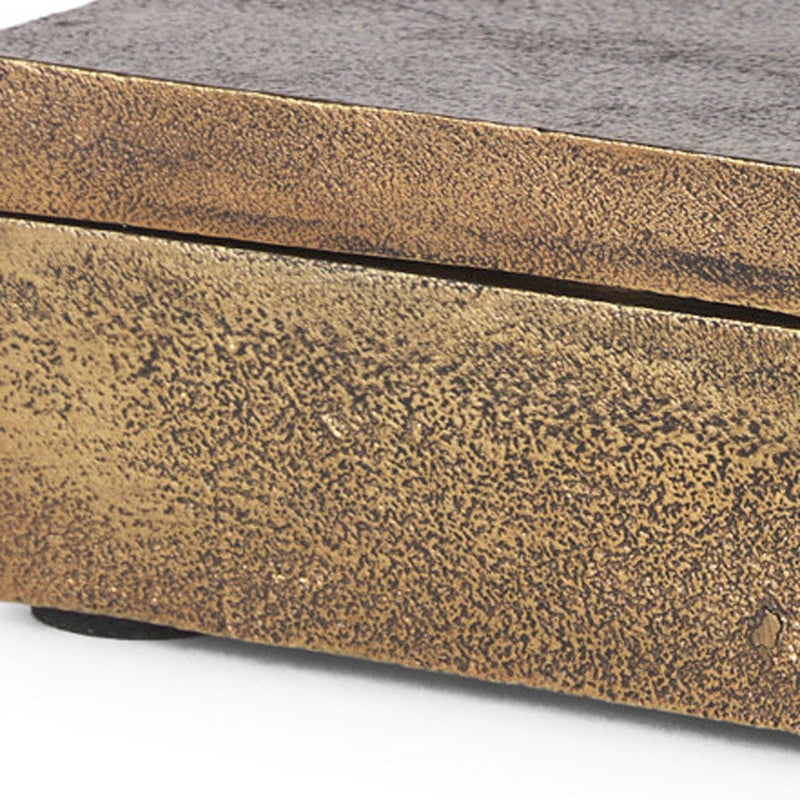 Decorative Box Tabletop Sculpture (608687) - Gold
