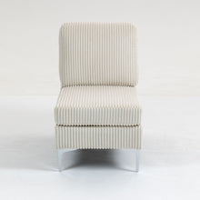 Load image into Gallery viewer, Single Couch Modular Armless Accent Chair With Back Cushion
