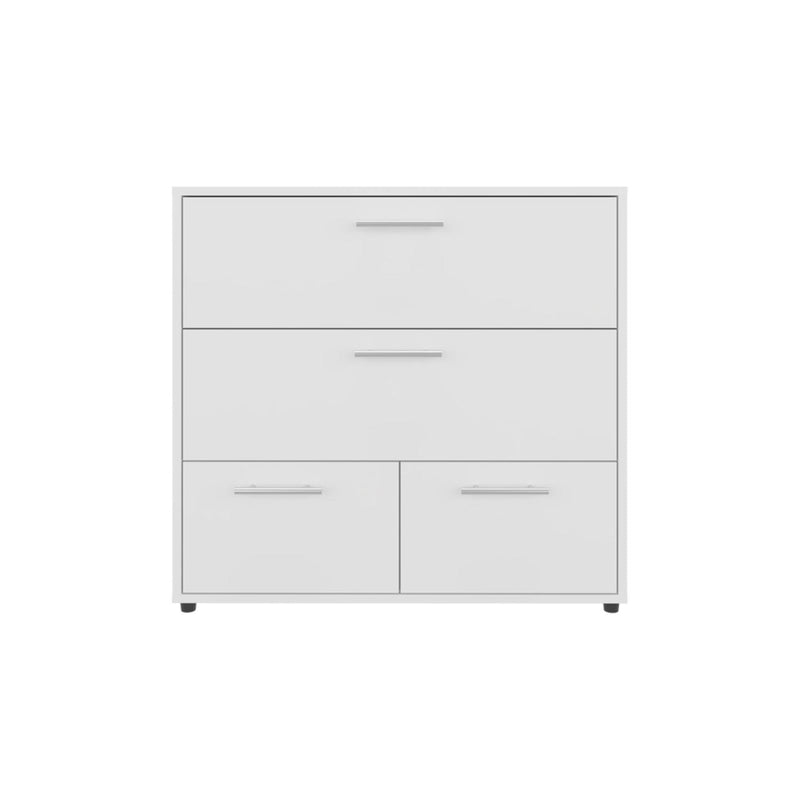 Three Drawer Double Dresser - White