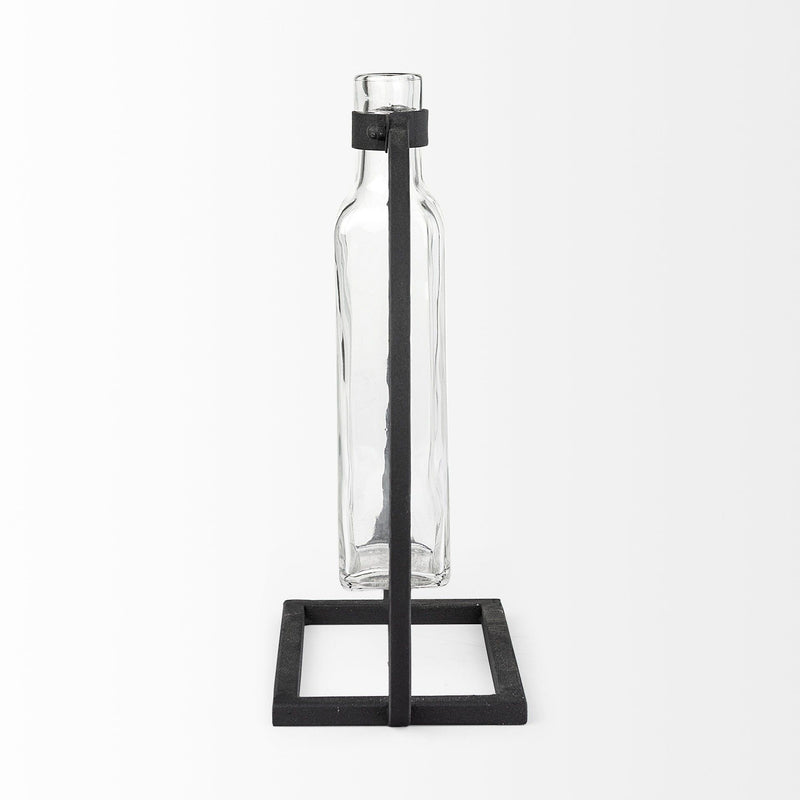 Abstract Cylinder Table Vase (397541) - Black