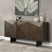 Load image into Gallery viewer, Malika - Ceramic Top Server - Copper Cross Brushed
