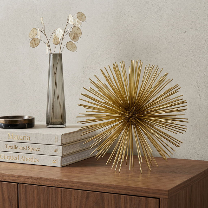 Sea Urchin Spiky Sphere - Gold