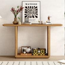 Load image into Gallery viewer, Console Table With Curved Corners And U Base Design
