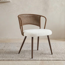 Load image into Gallery viewer, Farmhouse Style Wicker Dining Chair
