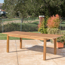 Load image into Gallery viewer, Wilson - Expandable Dining Table With Slat Design - Teak Acacia Wood
