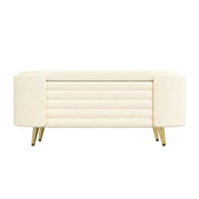 Load image into Gallery viewer, Modern Oval Storage Ottoman With Upholstery
