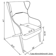 Load image into Gallery viewer, Crendon - Wingback Accent Chair
