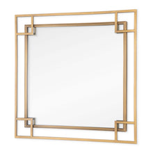 Load image into Gallery viewer, 22" Metal Square Accent Mirror - Gold
