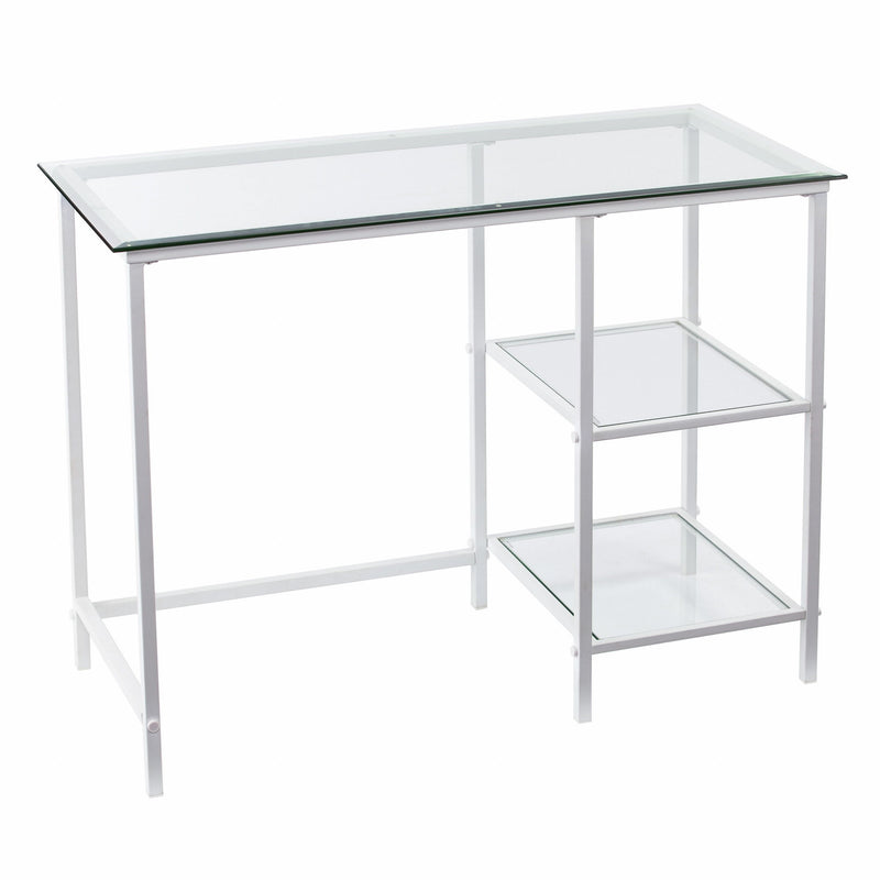 Writing Desk (402045) - Clear / White
