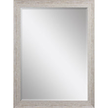 Load image into Gallery viewer, 40" Distressed Wood Framed Accent Mirror - White
