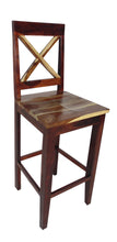 Load image into Gallery viewer, 30" Solid Wood Bar Height Bar Chair - Brown
