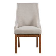 Load image into Gallery viewer, Gilsea - Fabric &amp; Synthetic Leather Side Chair (Set of 2) - Beige &amp; Brown Finish
