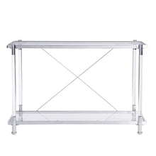 Load image into Gallery viewer, Chrome Glass Sofa Table, Acrylic Side Table, Console Table For Living Room &amp; Bedroom - Chrome
