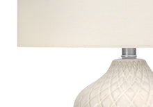 Load image into Gallery viewer, 25" Ceramic Urn Table Lamp With Drum Shade - Cream
