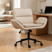Load image into Gallery viewer, Criss Cross Swivel Desk Chair With Adjustable Armrests &amp; Wheels For Home Office
