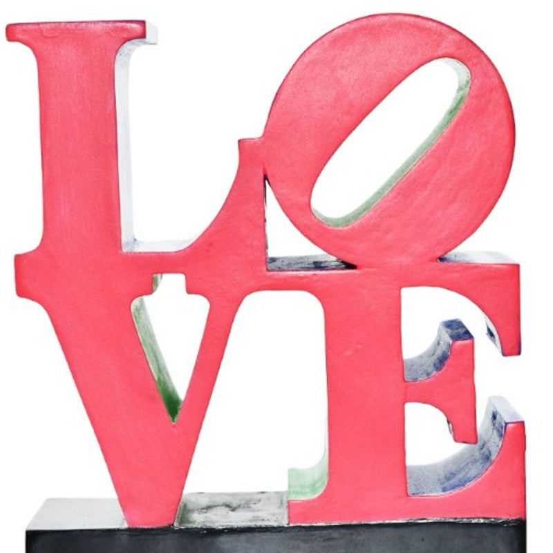 Love Tabletop Sculpture - Red / Blue / Red