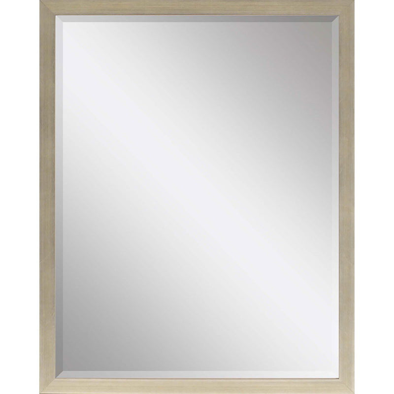 51" Wood Accent Mirror - Silver