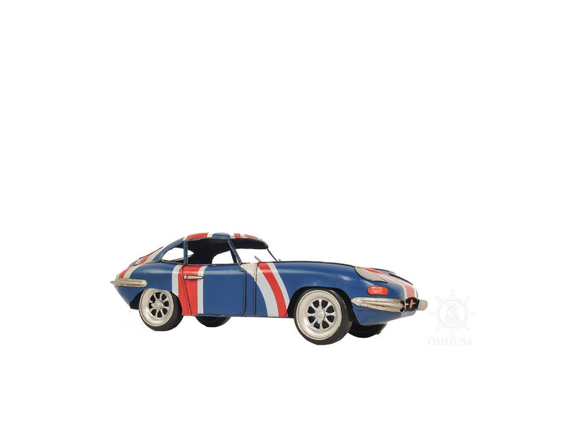 c1961 Jaguar E-Type Sculpture - Red / Blue / White