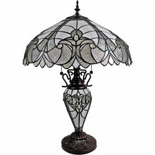 Load image into Gallery viewer, 27" Metal Two Light Candlestick Table Lamp With Beige Shade - Dark Brown
