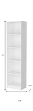 Load image into Gallery viewer, Five Tier Bookcase (546594) - White
