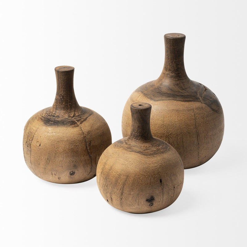 Abstract Cylinder Table Vase (397533) - Brown