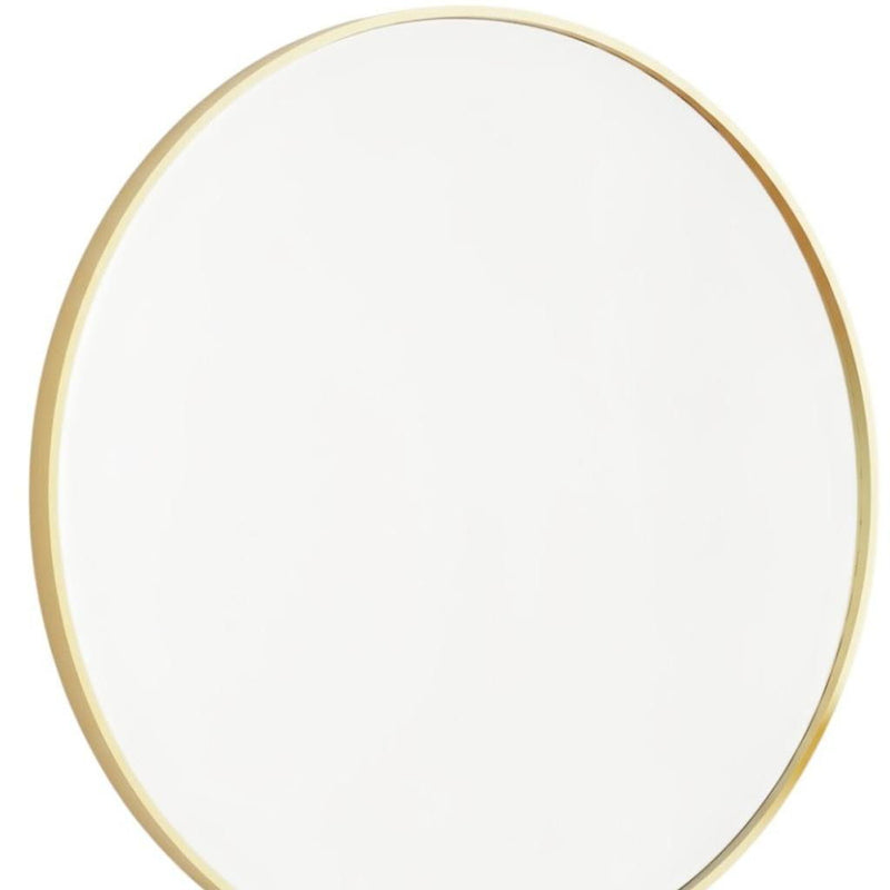 20" Metal Round Framed Bathroom Vanity Mirror - Gold