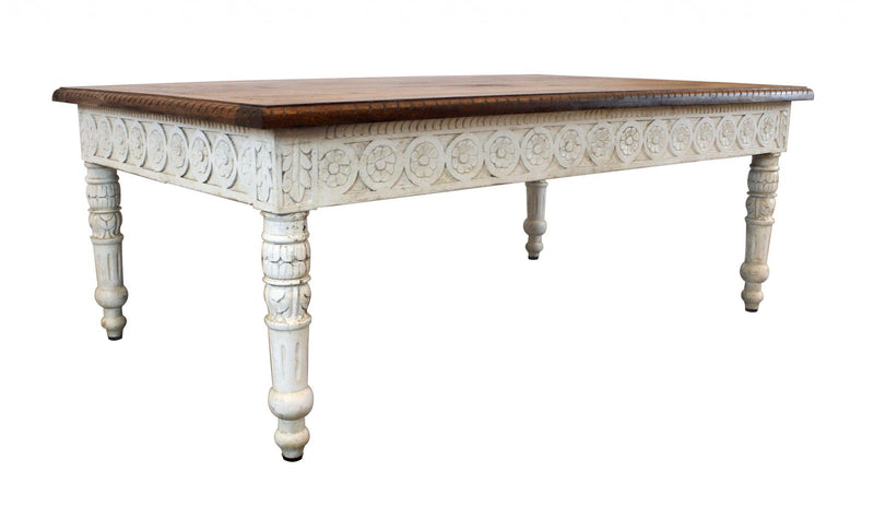 Decorative Coffee Table - Brown And White