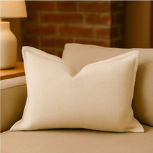 Load image into Gallery viewer, Homey Cozy - Comfort Textured Throw Pillow - Ivory
