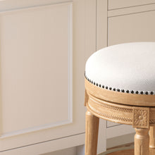 Load image into Gallery viewer, Rustic Elegance Backless Swivel Stool
