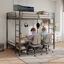 Load image into Gallery viewer, Ethan - Bunk Bed With Desk, Charging Station, Storage Shelves
