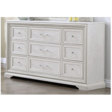 Load image into Gallery viewer, 6 Drawer Storage Dresser Antique Wooden Bedroom Furniture - Antique White
