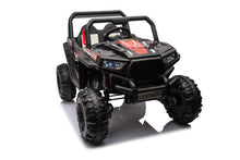 Load image into Gallery viewer, 12V7A*1 30W*4 Four-Wheel Drive Seat One Button Start, Forward And Backward, High And Low Speed, Music, Front Light, Power Display, Two Doors Can Open, 2.4G R / C, Seat Belt Four Wheel Absorber
