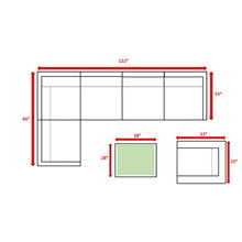 Load image into Gallery viewer, Wicker Seating Group Set With Table And Cushions

