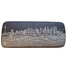 Load image into Gallery viewer, Wool 38" Ottoman - Brown / Gray
