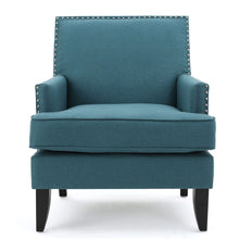 Load image into Gallery viewer, Serenada - Upholstered Fabric Club Chair With Nailhead Trim And Tapered Birch Legs
