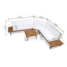 Load image into Gallery viewer, Hillcrest - V Shaped 4 Piece Sofa Set, Water Resistant
